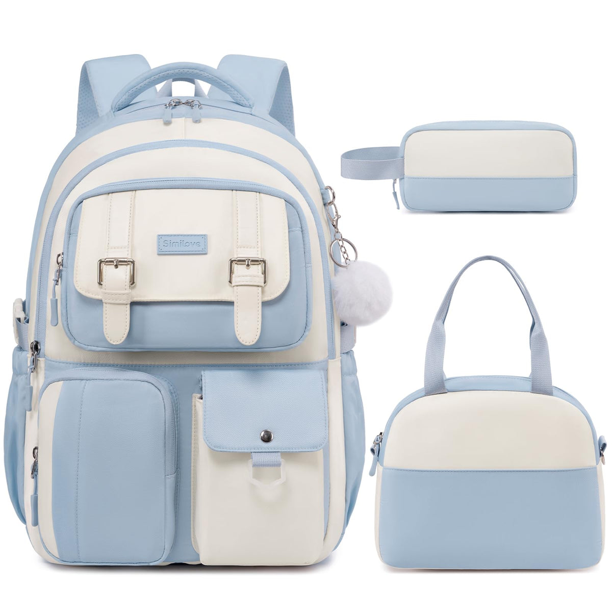 Backpack for Girls, School Backpacks for Teen Girls with Lunch Box