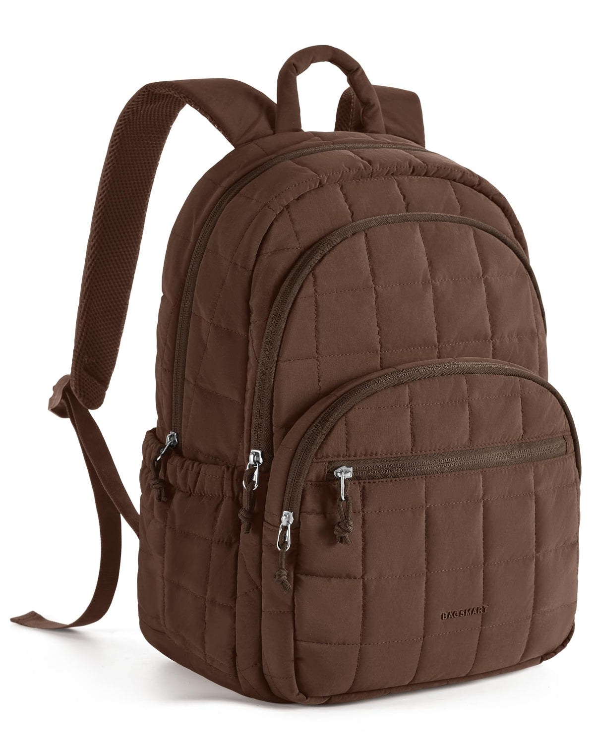 BAGSMART Travel Backpack for Women, 15.6" College Laptop Backpack, Black