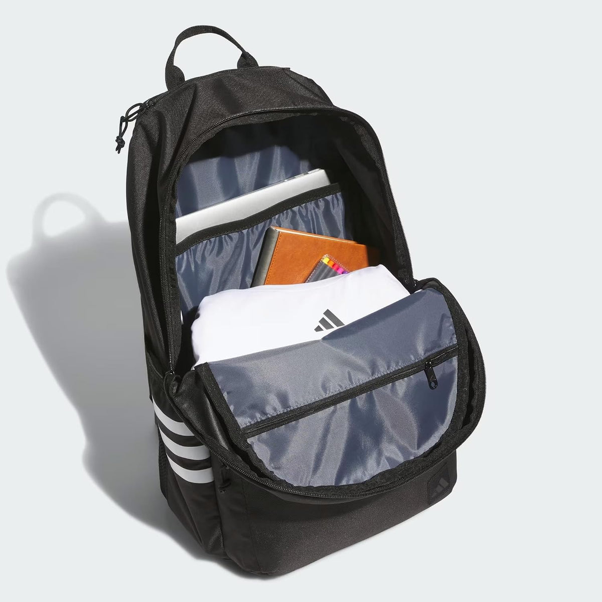 adidas Classic 3-Stripe Backpack for Laptop, School and Travel, 28L