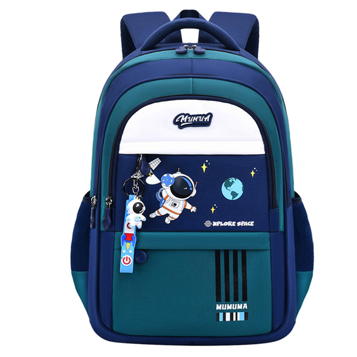 ZHANAO Boys Backpack Astronaut Sports Kids Backpack Space Schoolbag for Girls&Boys Elementary Student Bookbag