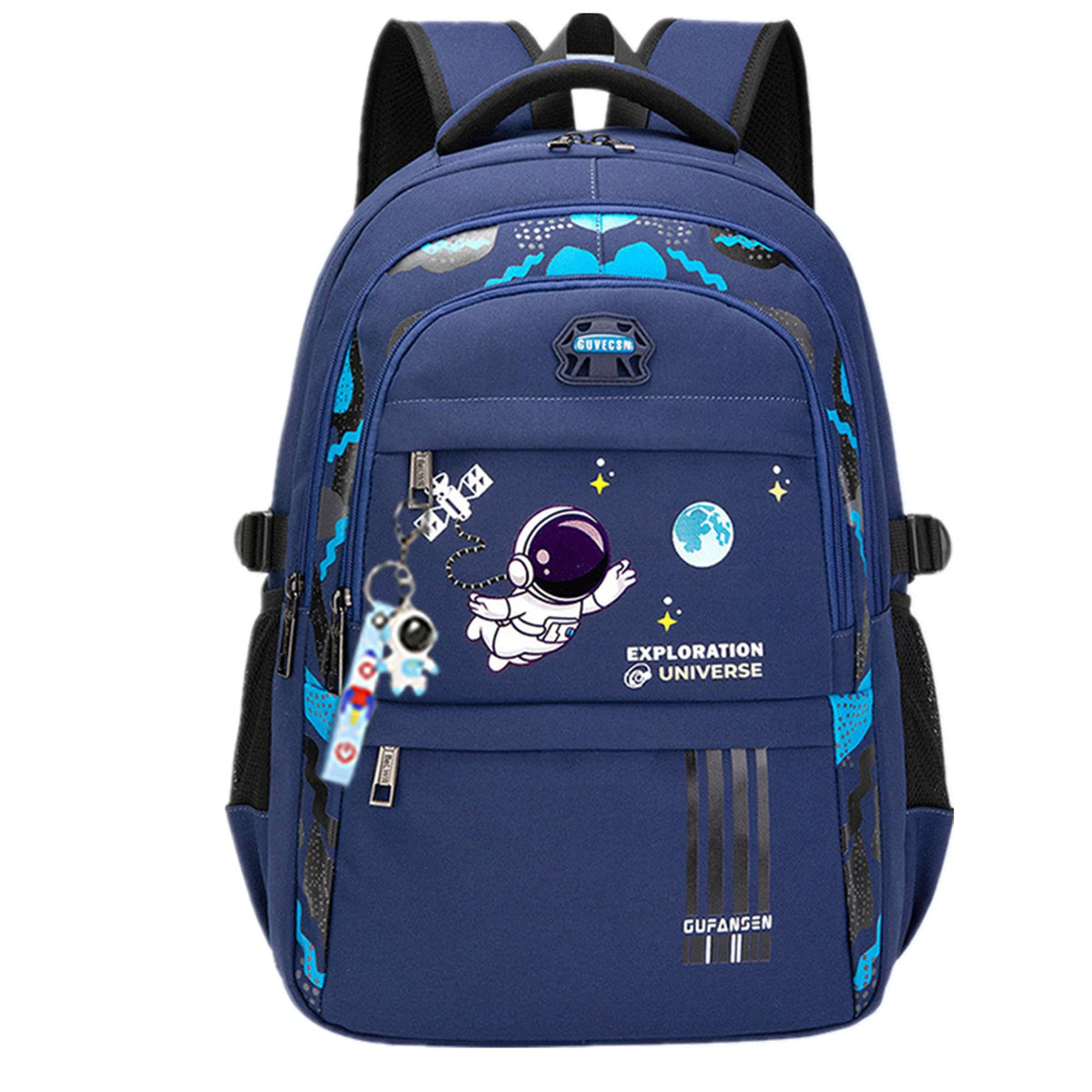ZHANAO Boys Backpack Astronaut Sports Kids Backpack Space Schoolbag for Girls&Boys Elementary Student Bookbag