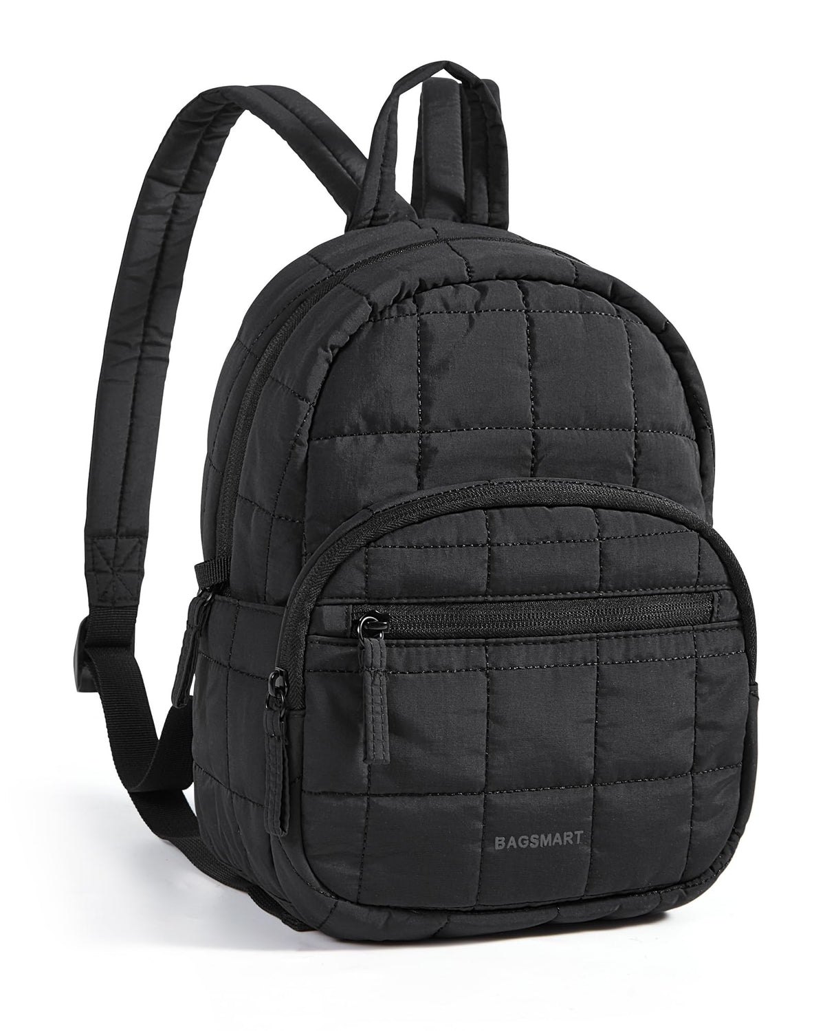 BAGSMART Travel Backpack for Women, 15.6" College Laptop Backpack, Black