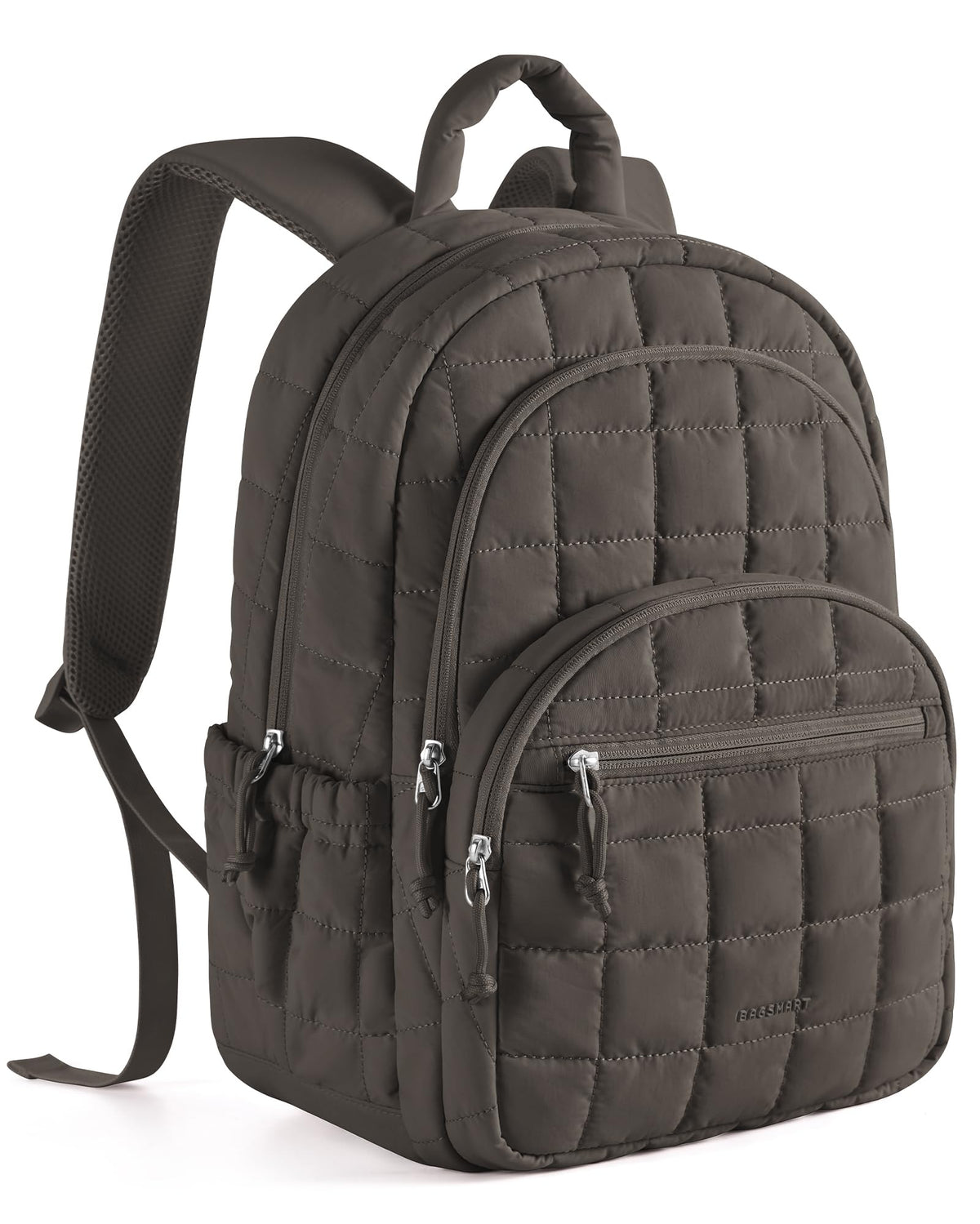 BAGSMART Travel Backpack for Women, 15.6" College Laptop Backpack, Black
