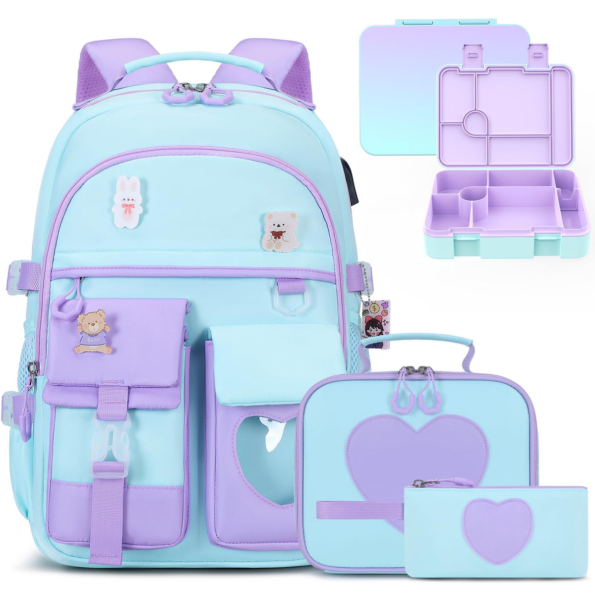 ACESAK Backpack for Girls - Bookbag Backpacks Schoolbag for Girls Kids Teen