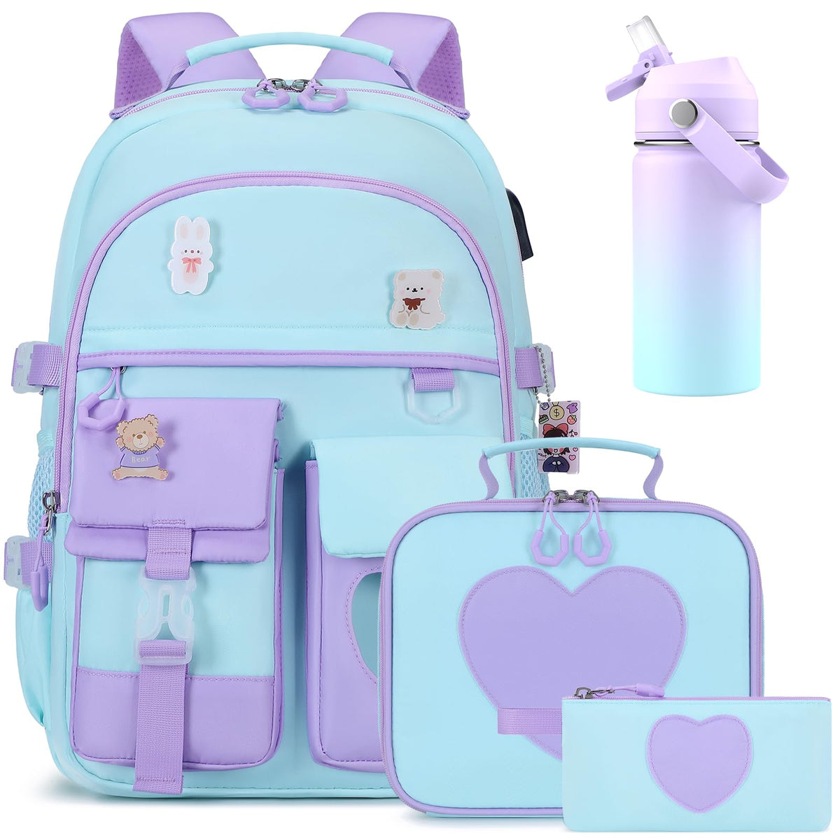 ACESAK Backpack for Girls - Bookbag Backpacks Schoolbag for Girls Kids Teen