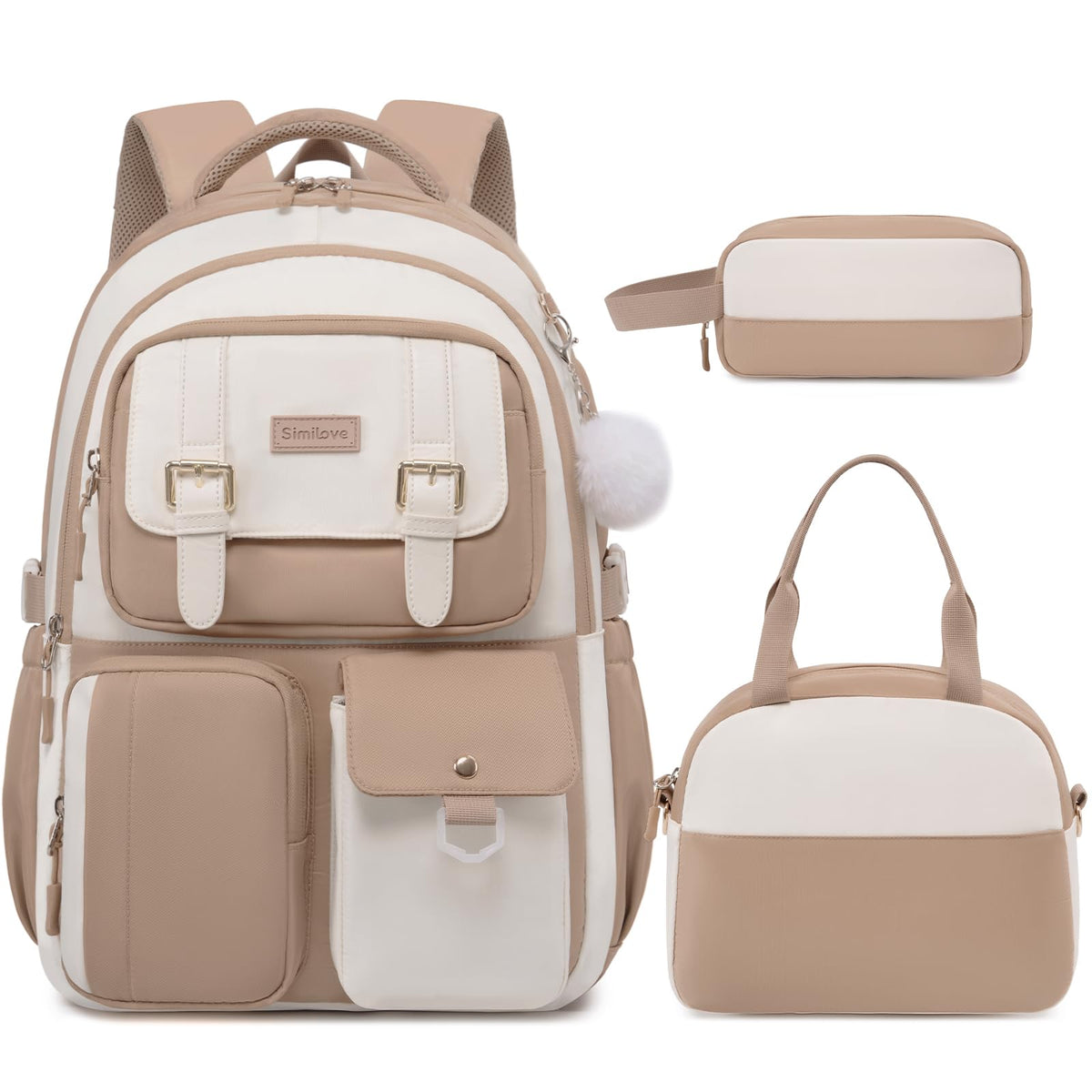Backpack for Girls, School Backpacks for Teen Girls with Lunch Box