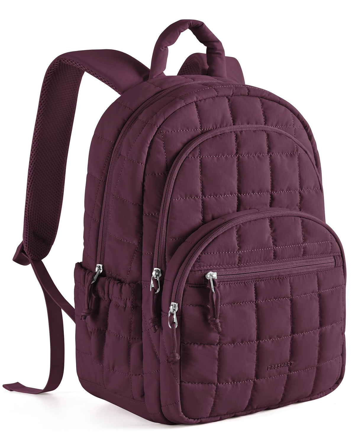 BAGSMART Travel Backpack for Women, 15.6" College Laptop Backpack, Black