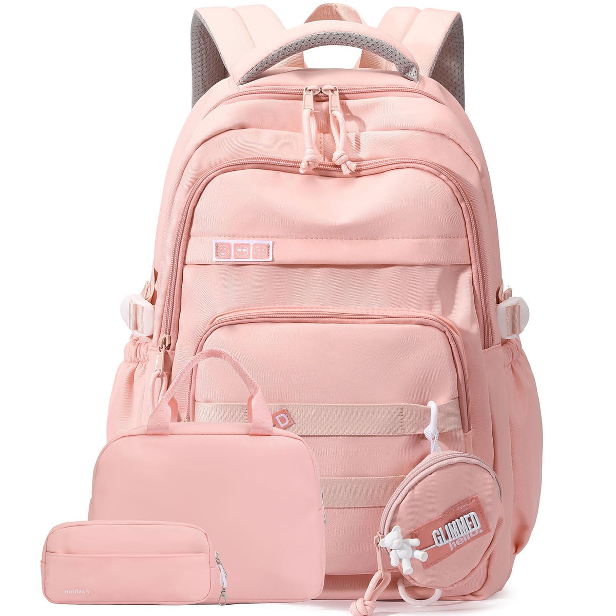 YJMKOI Large capacity Backpack for Teen Girls Aesthetic Student Schoolbag Middle School Girls Backpack