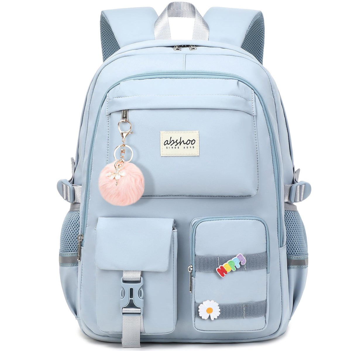 abshoo Big Student Laptop Backpack For College Women Middle High School Teen Girls Bookbag Travel Daypack (Black)