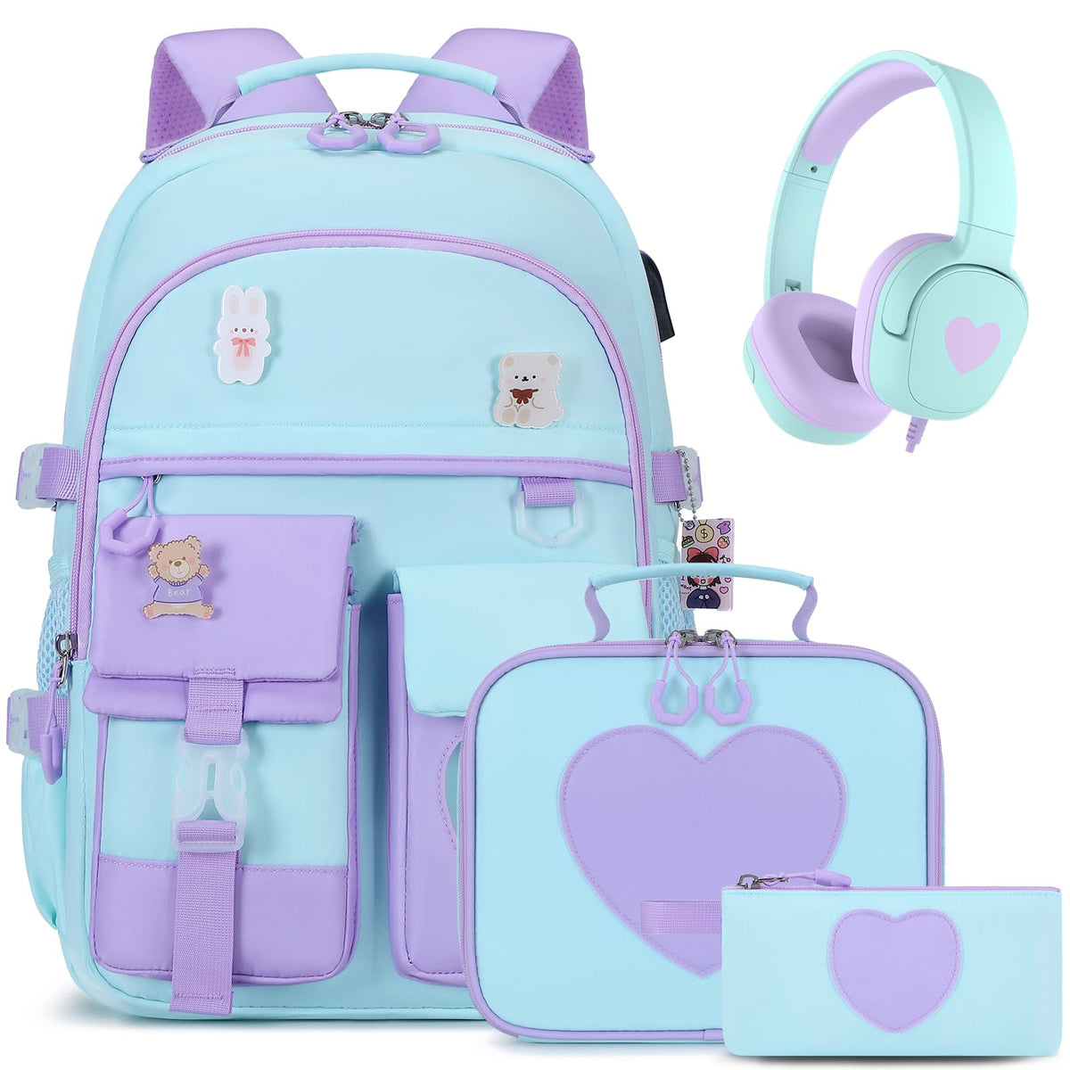 ACESAK Backpack for Girls - Bookbag Backpacks Schoolbag for Girls Kids Teen