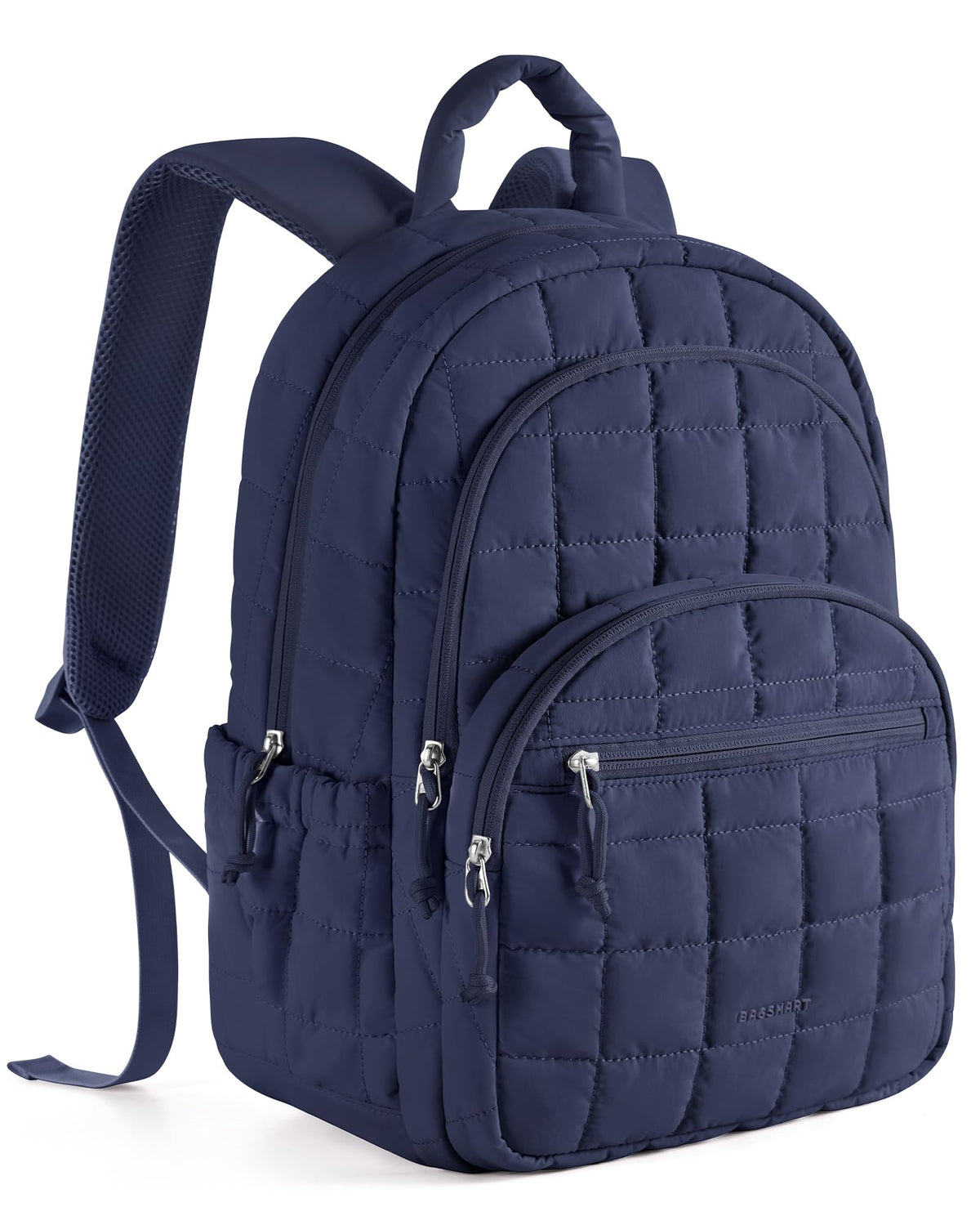 BAGSMART Travel Backpack for Women, 15.6" College Laptop Backpack, Black