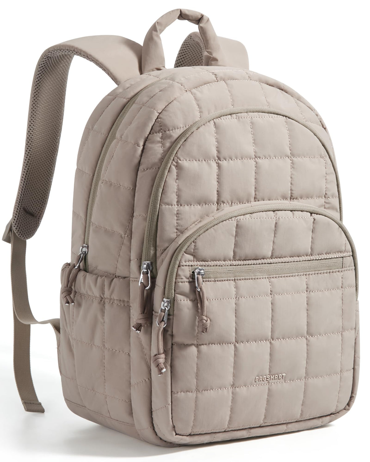 BAGSMART Travel Backpack for Women, 15.6" College Laptop Backpack, Black