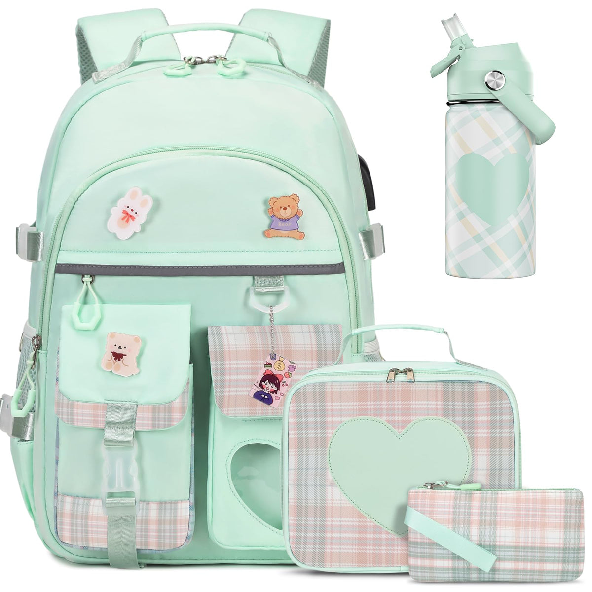 ACESAK Backpack for Girls - Bookbag Backpacks Schoolbag for Girls Kids Teen