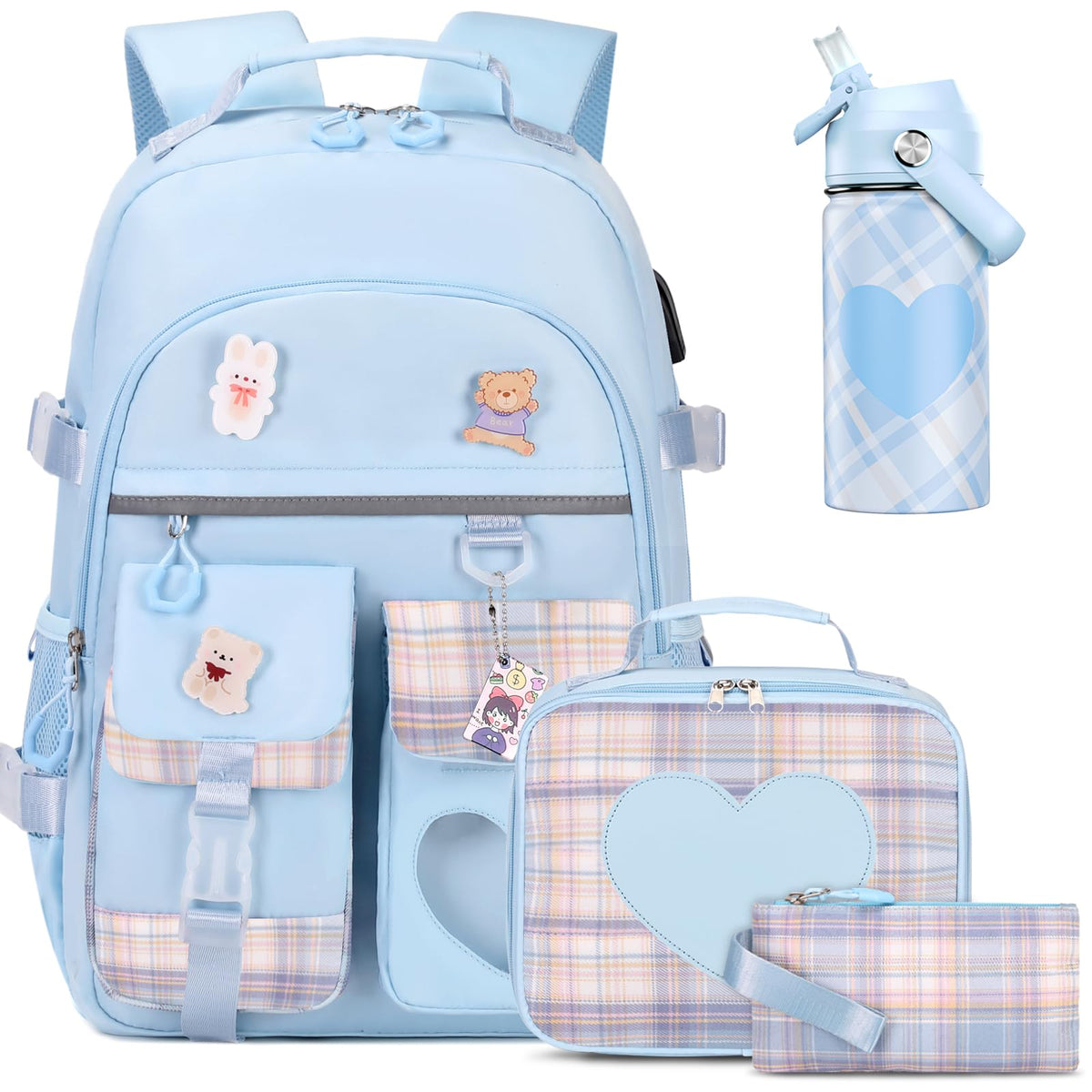 ACESAK Backpack for Girls - Bookbag Backpacks Schoolbag for Girls Kids Teen