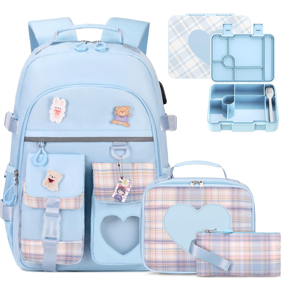 ACESAK Backpack for Girls - Bookbag Backpacks Schoolbag for Girls Kids Teen