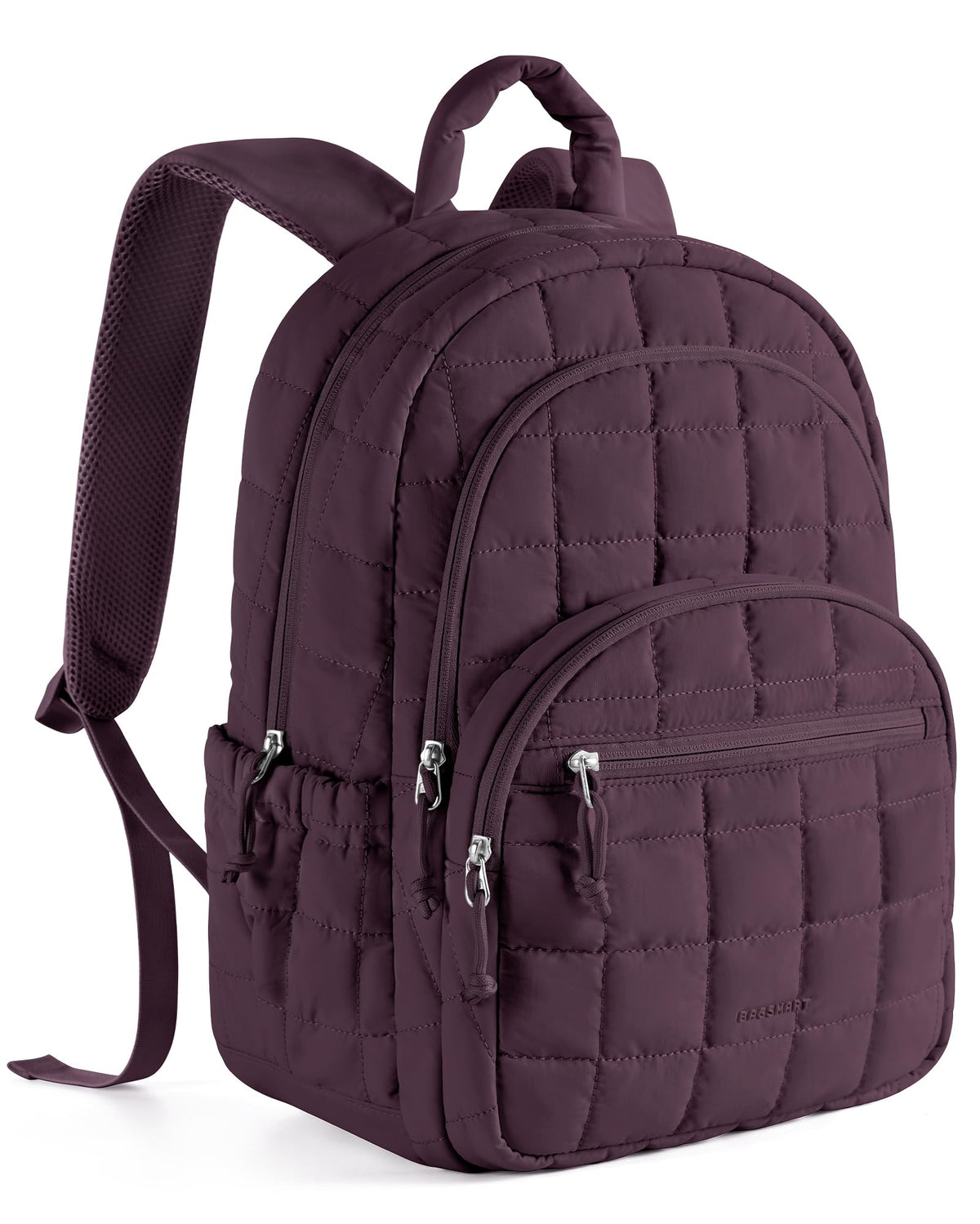 BAGSMART Travel Backpack for Women, 15.6" College Laptop Backpack, Black