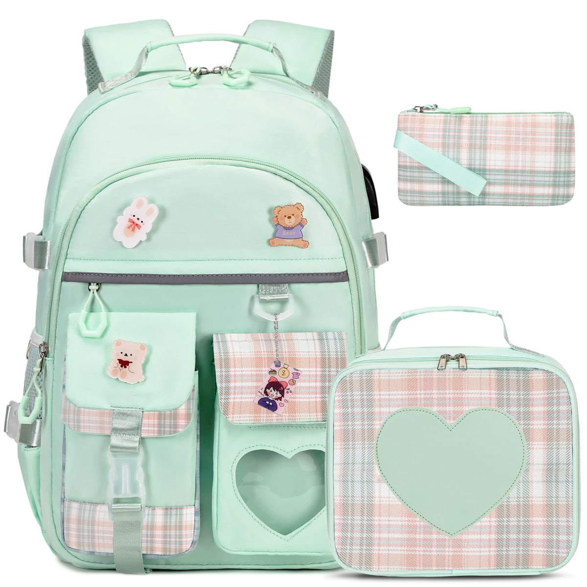 ACESAK Backpack for Girls - Bookbag Backpacks Schoolbag for Girls Kids Teen
