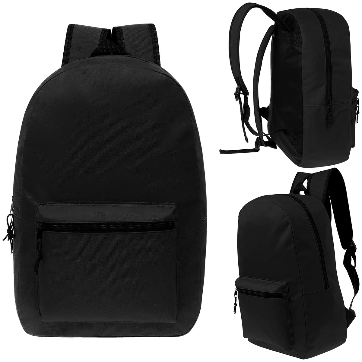 17" Backpacks in Bulk, Elementary, Middle, & High School, Assorted Colors