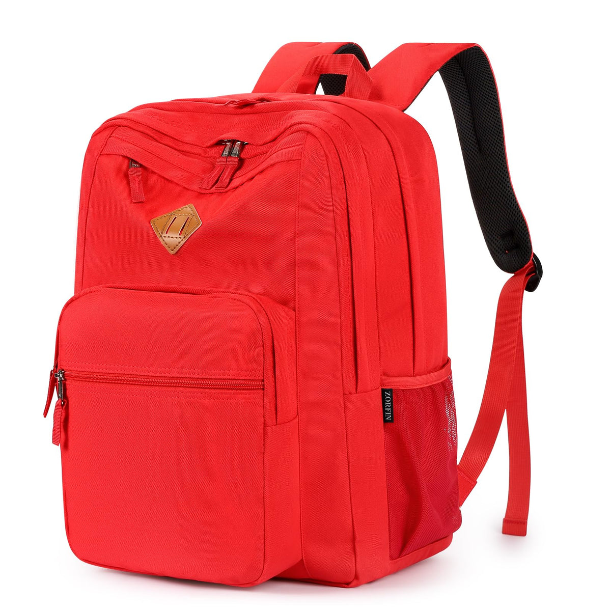 ZORFIN 26L Black Backpack for College, and Travel: Water Resistant Bookbag