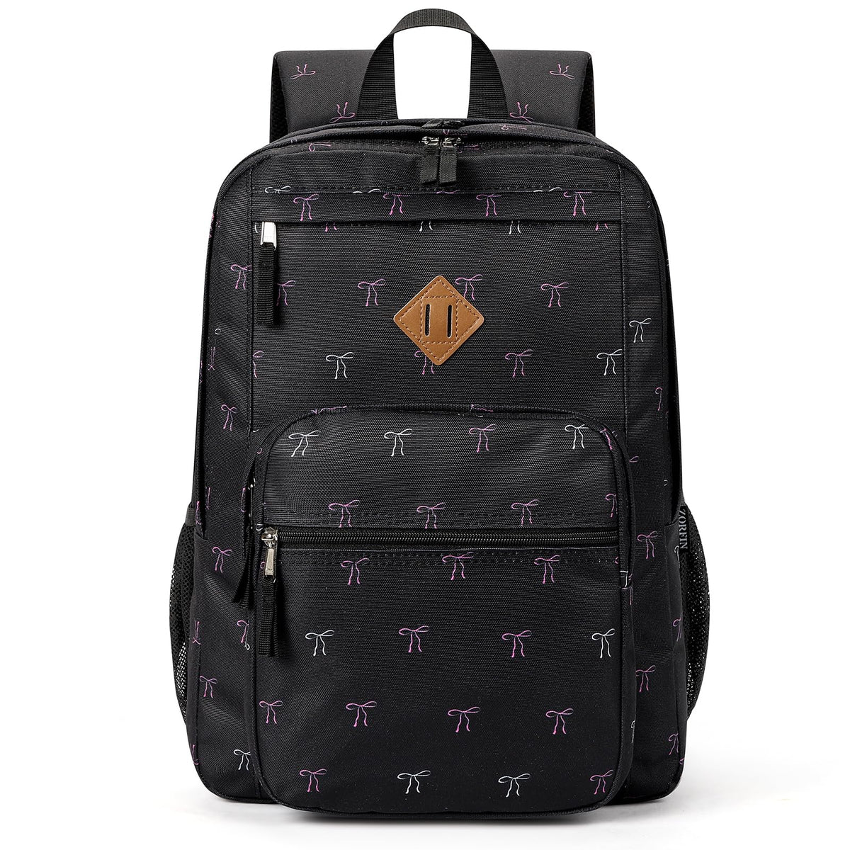 ZORFIN 26L Black Backpack for College, and Travel: Water Resistant Bookbag