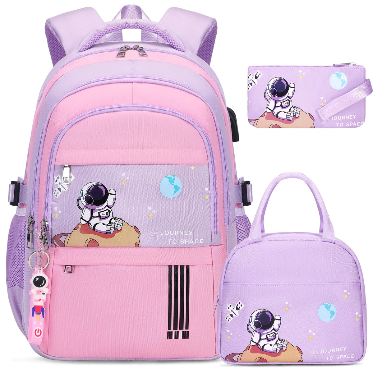 ACESAK Astronaut Backpack for Boys - Boy Backpack Schoolbag with Lunch Bag