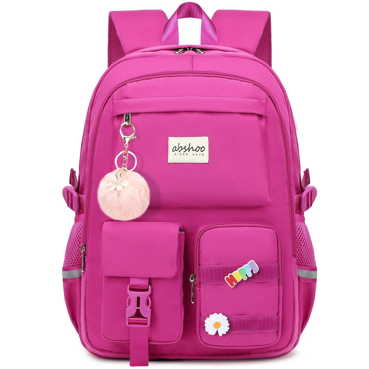abshoo Big Student Laptop Backpack For College Women Middle High School Teen Girls Bookbag Travel Daypack (Black)