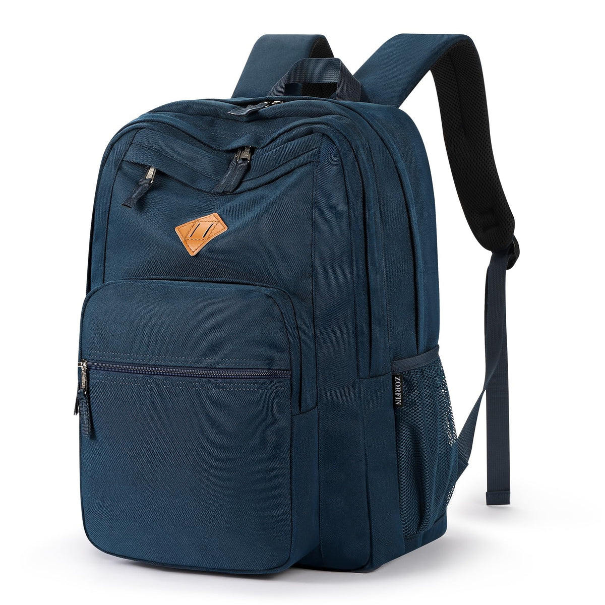ZORFIN 26L Black Backpack for College, and Travel: Water Resistant Bookbag