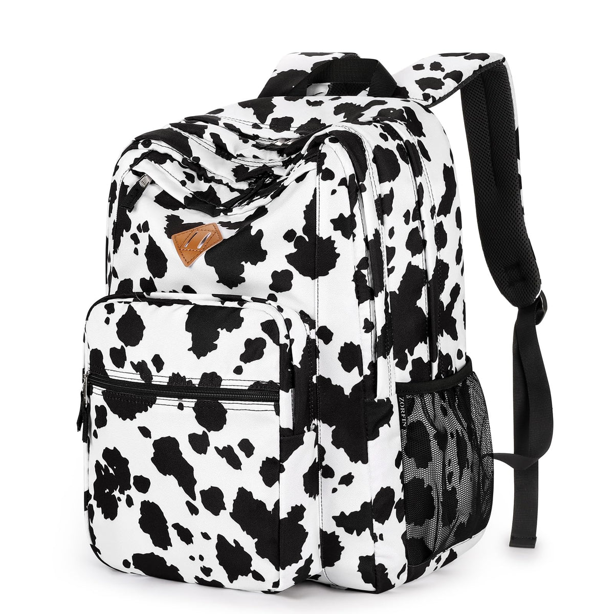 ZORFIN 26L Black Backpack for College, and Travel: Water Resistant Bookbag