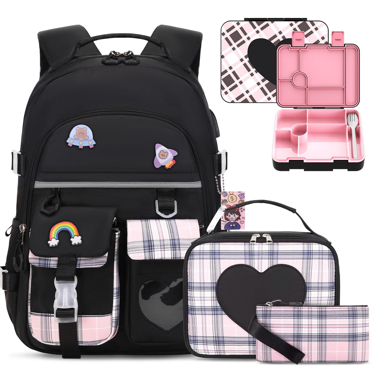 ACESAK Backpack for Girls - Bookbag Backpacks Schoolbag for Girls Kids Teen