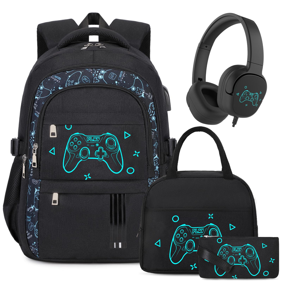 ACESAK Astronaut Backpack for Boys - Boy Backpack Schoolbag with Lunch Bag
